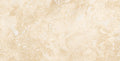 Forum Terra Ivory travertine subway tile 3x6 honed, studio image showing warm ivory-beige tone with natural pores and quiet variation for relaxed backsplashes, shower walls, and timeless accents.