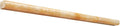 Opalus Honey onyx pencil liner trim polished, studio image showing a slim rounded profile with warm honey-gold translucency and natural onyx veining for edging and finishing details.
