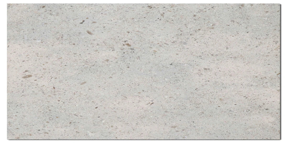 Solare limestone tile in Gascogne Blue, 12x24 honed finish
