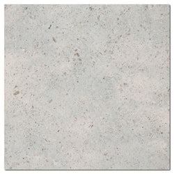 Solare limestone tile in Gascogne Blue, 18x18 honed finish