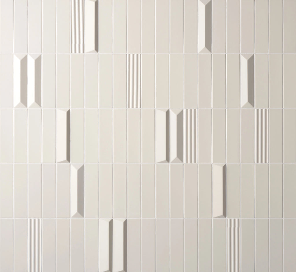 artepierre terracraft-tempo-straight-ripple-tempo-crest-arc-2x8-ceramic-wall-tile-satin-porcelain-cream-future-wall-design