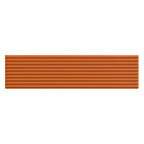 Terracraft Tempo Ripple ceramic wall tile 5x20 satin Spice Ember
