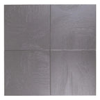 Carbon Slate troweled plaster-look porcelain tile, 7 x 7 inch, variation across multiple faces