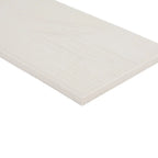 Chalk Wash troweled plaster-look porcelain tile, 3.5 x 7 inch, angled edge and texture detail