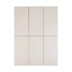 Chalk Wash troweled plaster-look porcelain tile, 3.5 x 7 inch, variation across multiple faces