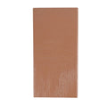 Kiln Amber troweled plaster-look porcelain tile, 3.5 x 7 inch, straight-on view