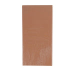 Kiln Amber troweled plaster-look porcelain tile, 3.5 x 7 inch, straight-on view