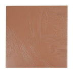 Kiln Amber troweled plaster-look porcelain tile, 7 x 7 inch, straight-on view