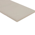 Nomad Dune troweled plaster-look porcelain tile, 3.5 x 7 inch, angled edge and texture detail