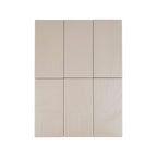 Nomad Dune troweled plaster-look porcelain tile, 3.5 x 7 inch, variation across multiple faces