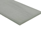 Oasis Sage troweled plaster-look porcelain tile, 3.5 x 7 inch, angled edge and texture detail