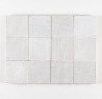 Ivory Souk zellige tile 4x4 glossy - installed wall application