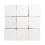 Ivory Souk zellige tile 4x4 glossy - studio view