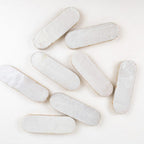 Ivory Souk zellige long oval tile 2x6 glossy - loose pieces