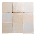 Mauve Riad zellige tile 4x4 glossy - studio view