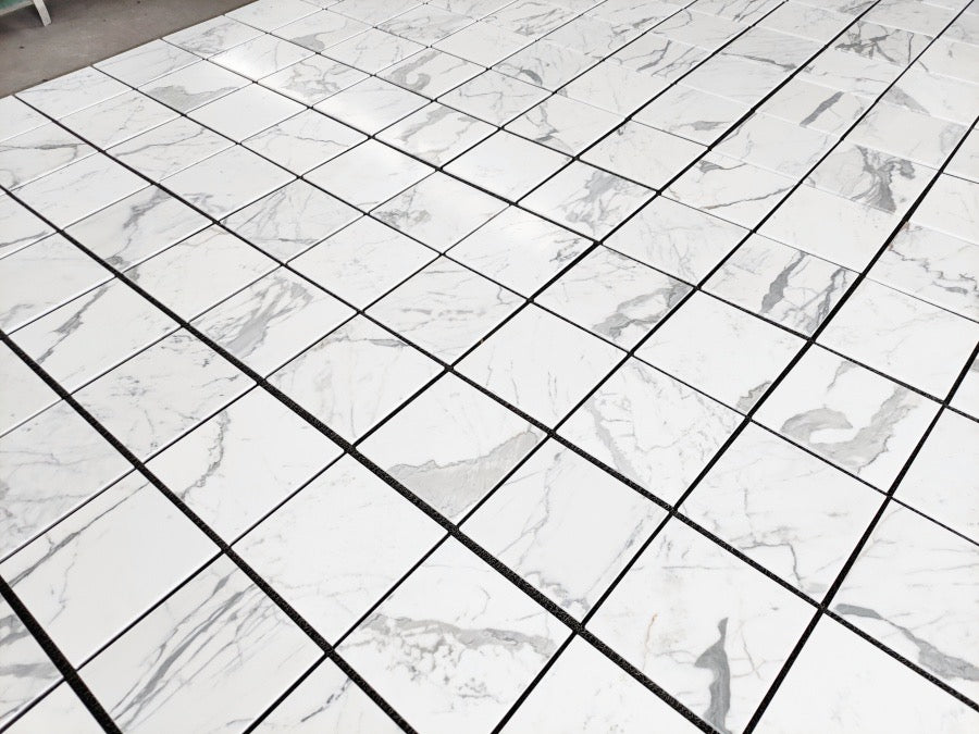Aria calacatta gold Italian luxury tile 12x12