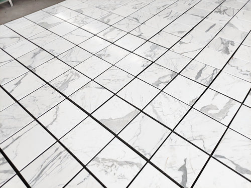 Aria calacatta gold Italian luxury tile 12x12
