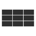 SeraPool RELAX black porcelain pool tile color sample with 9 face variations