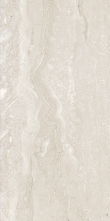 Cream Vein 24x48 porcelain tile with a warm stone look and 3D Soft finish (2).