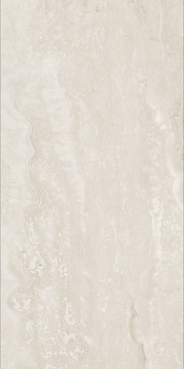 Cream Vein 24x48 porcelain tile with a warm stone look and 3D Soft finish (4).