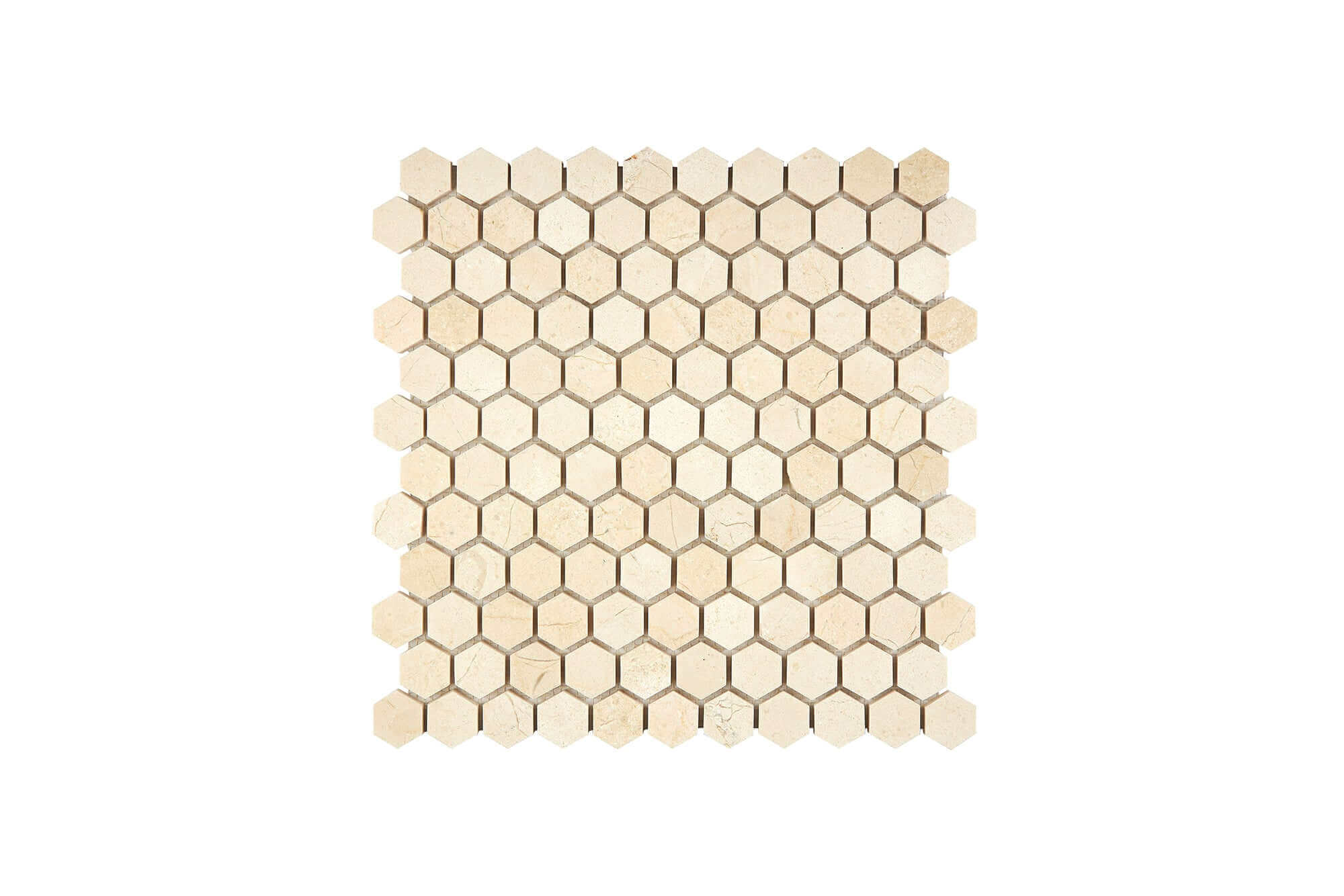 Crema Marfil Marble Mosaic 1 Hexagon Honed