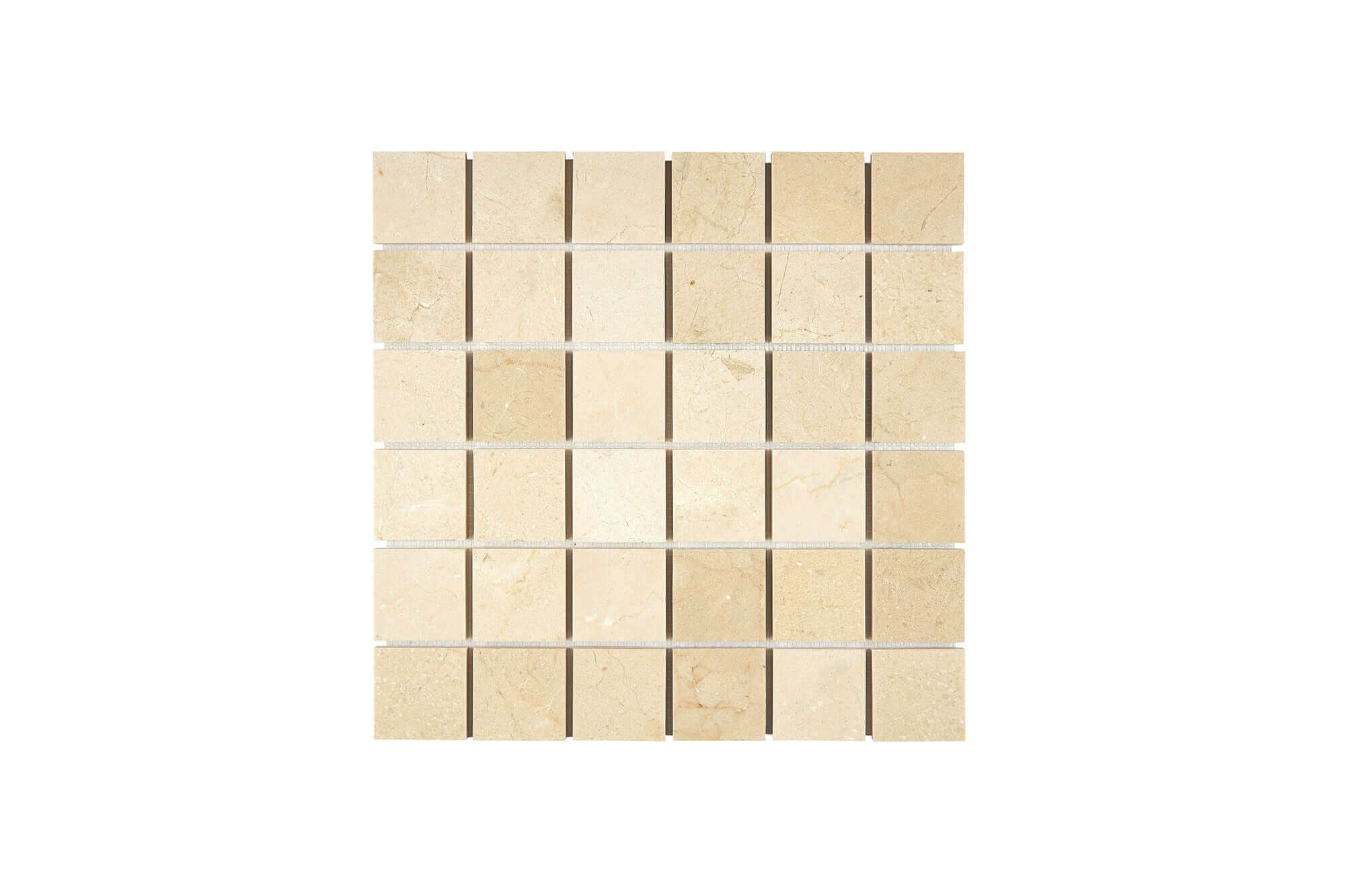 Crema Marfil Marble Mosaic 2 x 2 Honed