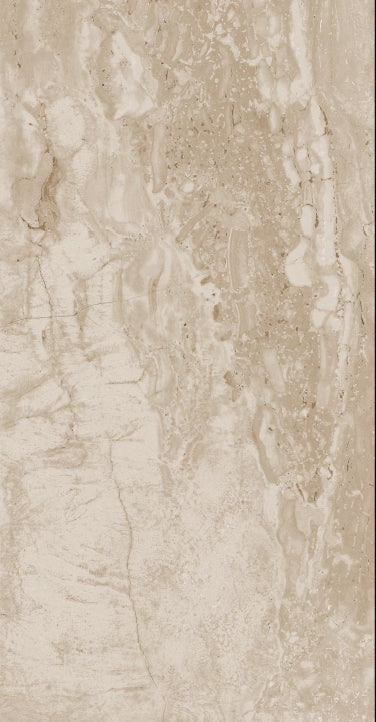 Desert Travertine 24x48 porcelain tile with warm vein-cut travertine movement and 3D Soft finish.