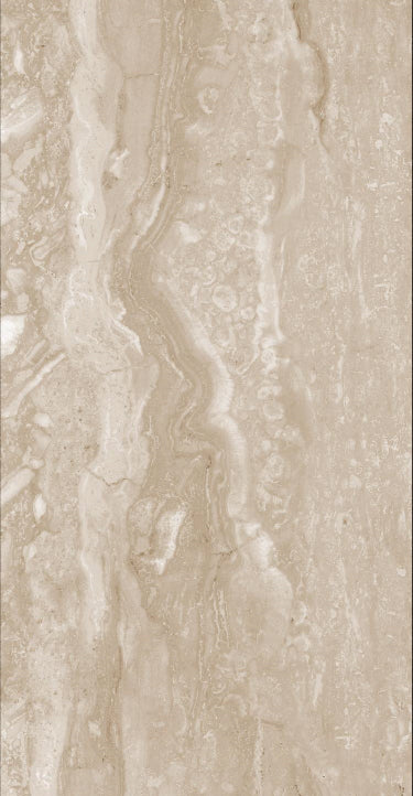 Desert Travertine 24x48 porcelain tile with warm vein-cut travertine movement and 3D Soft finish (2).