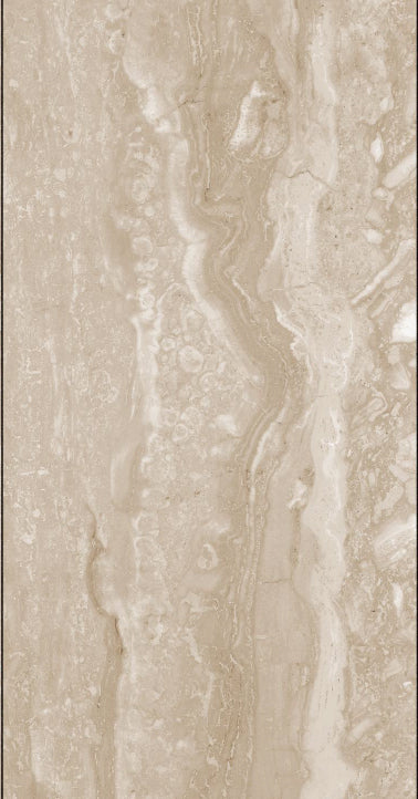 Desert Travertine 24x48 porcelain tile with warm vein-cut travertine movement and 3D Soft finish (5).