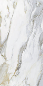 Imperial Calacatta 24x48 porcelain tile with bold marble-inspired veining and 3D Soft finish (5).