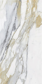 Imperial Calacatta 24x48 porcelain tile with bold marble-inspired veining and 3D Soft finish (8).