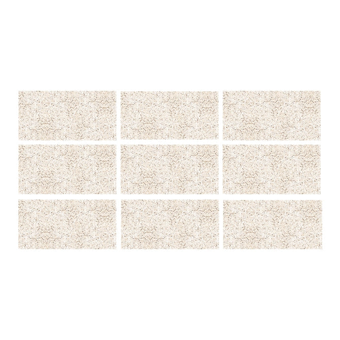 SeraPool RELAX pebble sand beige porcelain pool tile, 9-face color blend sample with speckled stone-like texture