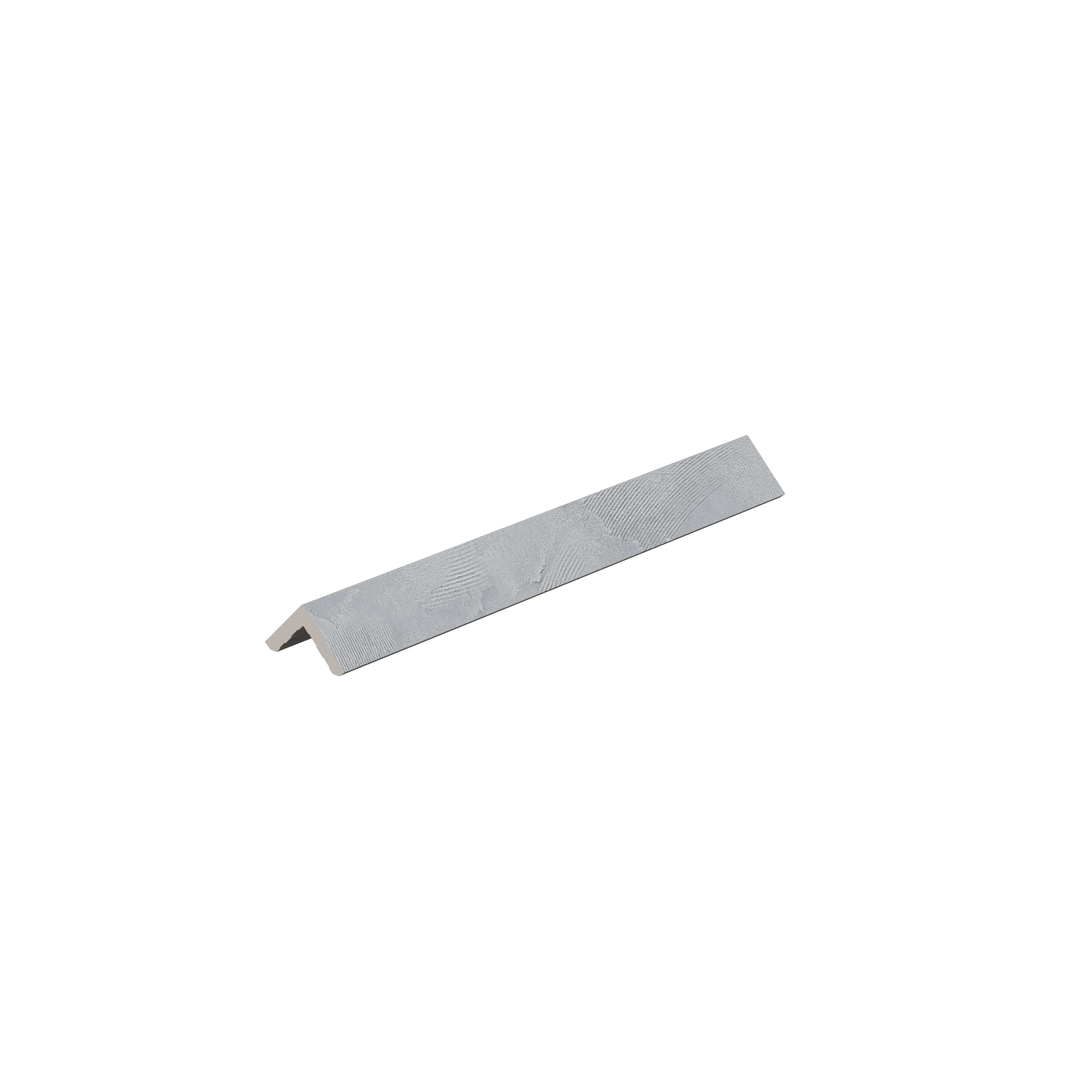 SeraPool Relax Cemento full-body porcelain pool tile angle trim (L-trim), 90-degree edge profile