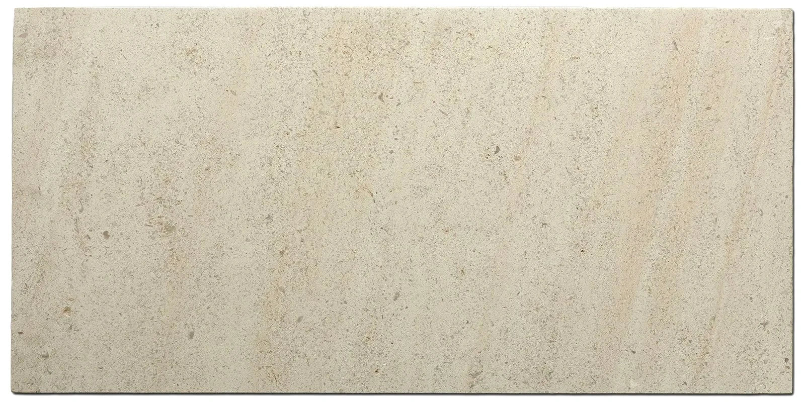 Beaumaniere Solare limestone tile 12x24 honed finish close-up