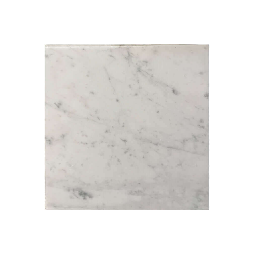Bianco Carrara Marble Tile 12 x 12 Polished
