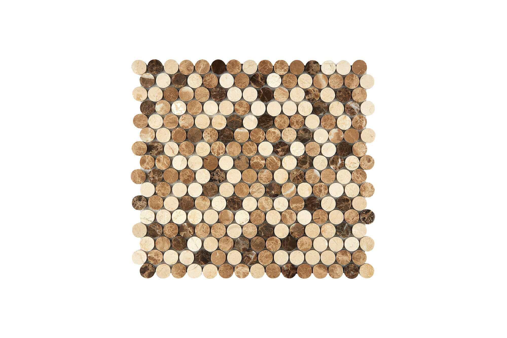 Crema Marfil or Beige color marble Mosaic Tile