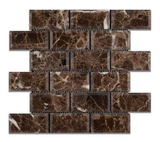 Emperador Dark, Brown color marble Mosaic Tile