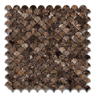 Emperador Dark, Brown color marble Mosaic Tile