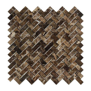 Emperador Dark, Brown color marble Mosaic Tile