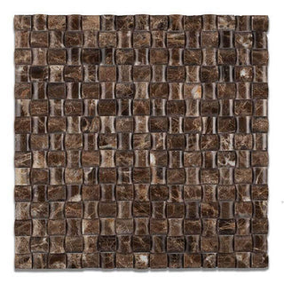 Emperador Dark, Brown color marble Mosaic Tile